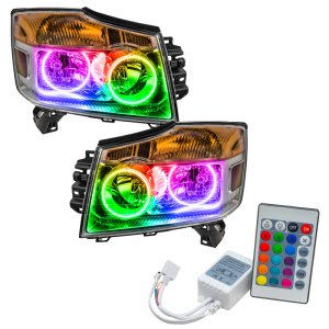 Nissan Armada Headlight Assembly - ORACLE Lighting - ColorSHIFT w/ Simple Controller - `08-`15